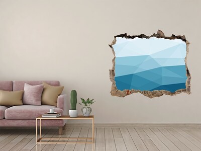 Hole wall sticker The underwater world in the hole