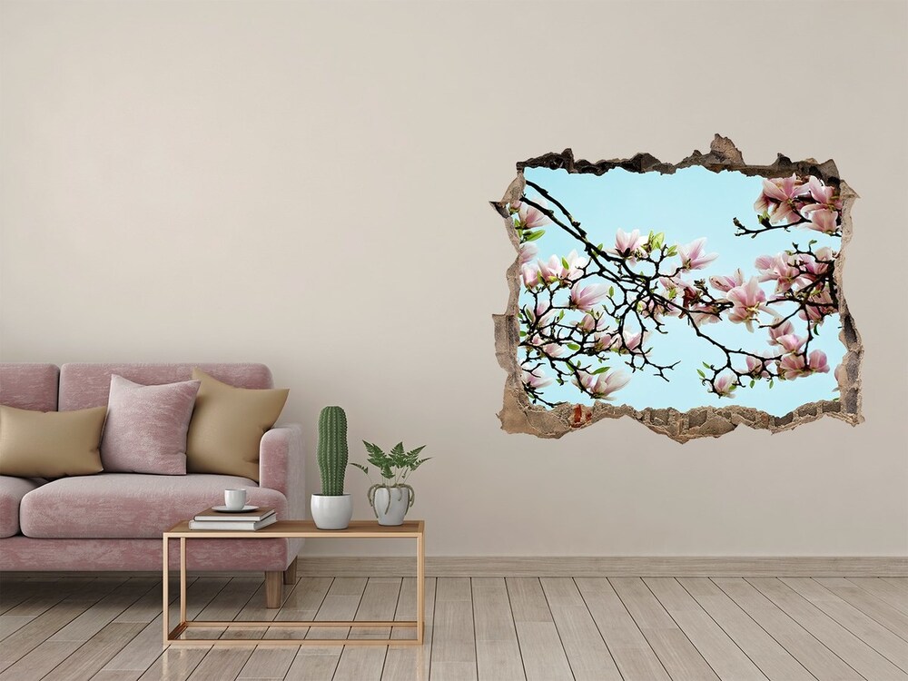 Hole wall sticker Magnolia flowers