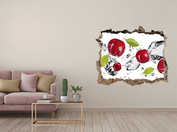 Hole in the wall sticker Fruit in ice