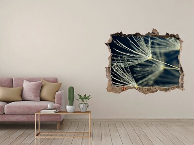 Hole in the wall decal Dandelion seeds