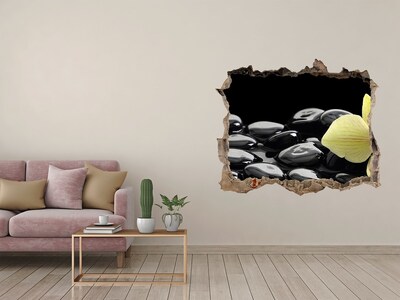 Hole in the wall sticker Orchid