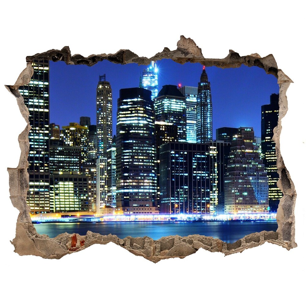 Hole in the wall decal Manhattan New York