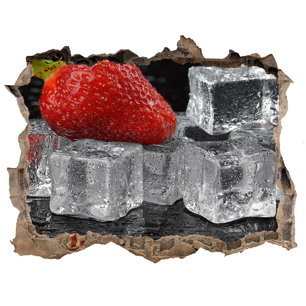 3D wall hole Ice strawberries