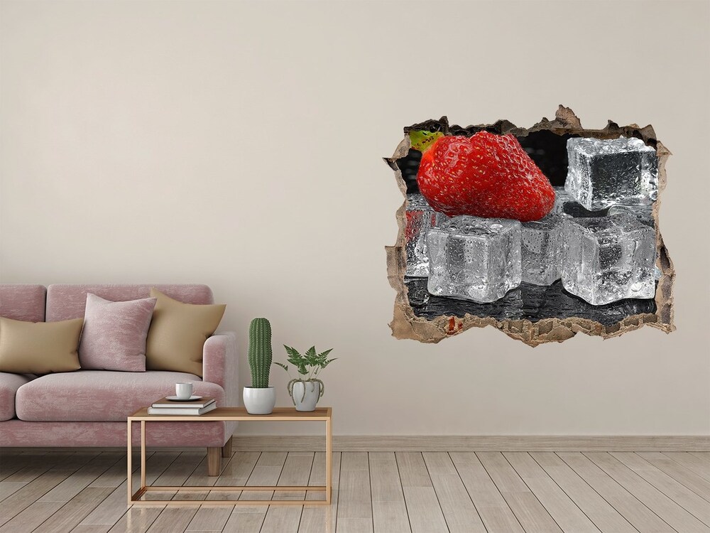 3D wall hole Ice strawberries