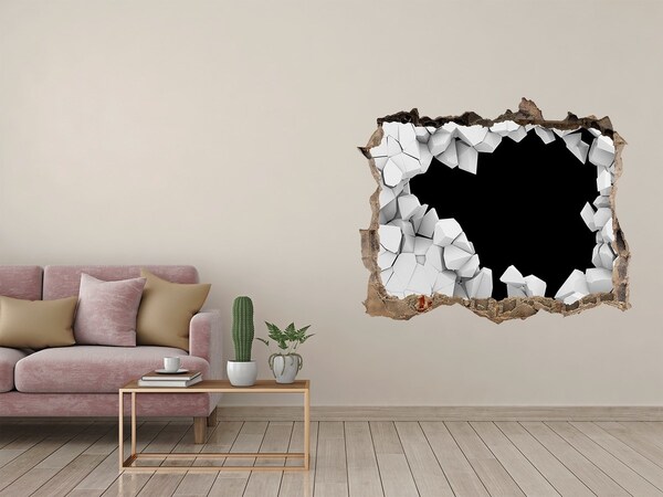 3D wall hole A broken wall overlooking the void