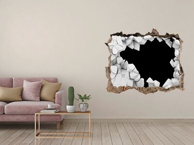 3D wall hole A broken wall overlooking the void