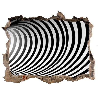 Hole wall sticker The illusion of a spinning tunnel