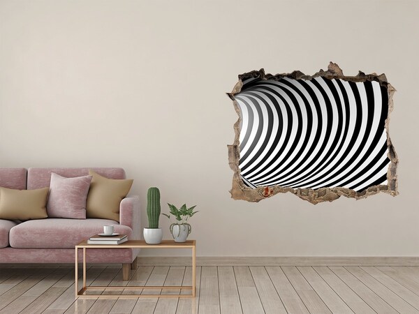 Hole wall sticker 3D tunnel