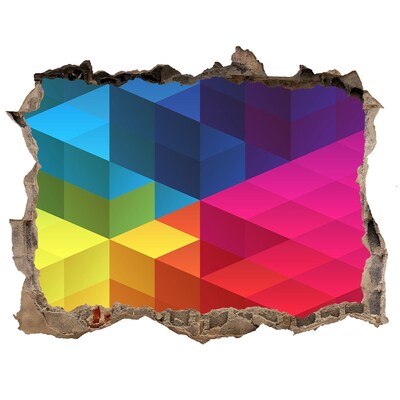 3D wall hole Colorful illusion of space