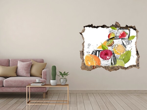 Hole in the wall sticker Ice fruit