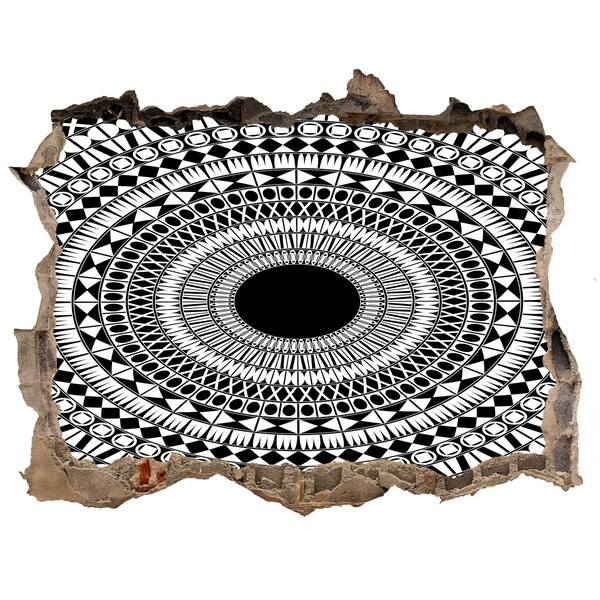 3D wall hole wallpaper Abstract pattern on the wall