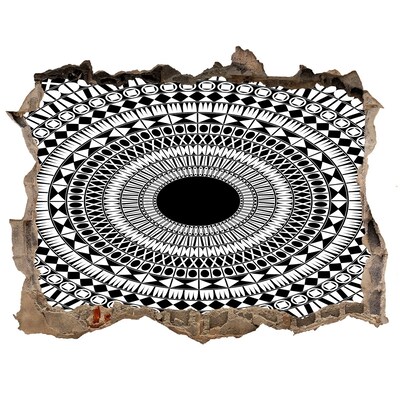 3D wall hole wallpaper Abstract pattern on the wall