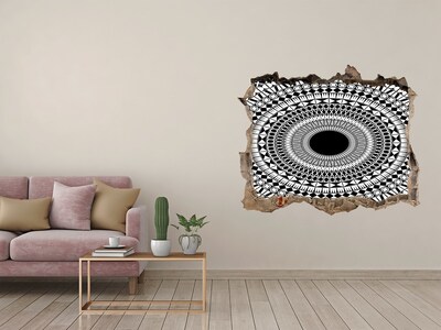 3D wall hole wallpaper Ornaments circle