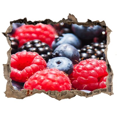 Hole in the wall sticker Fruit explosion