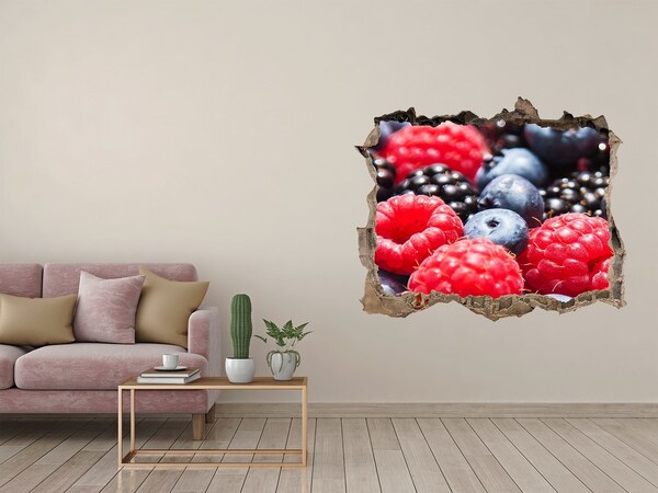 Hole in the wall sticker Fruit explosion