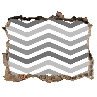 3D wall hole Broken Chevron Wall