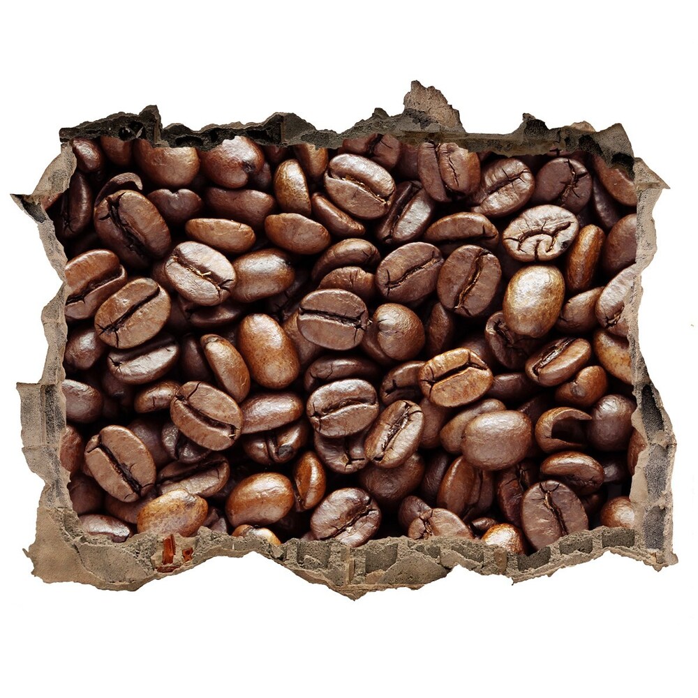 Hole wall sticker Coffee beans