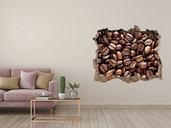 Hole wall sticker Coffee beans