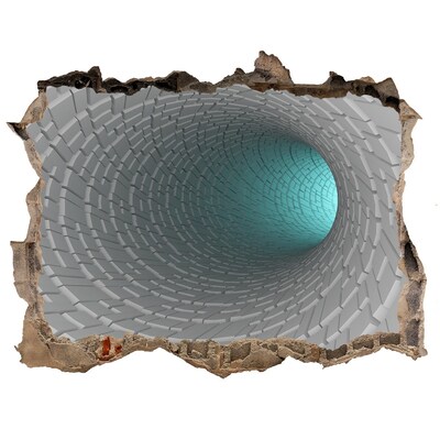 Hole wall sticker 3D tunnel