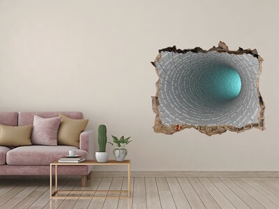 Hole wall sticker 3D tunnel