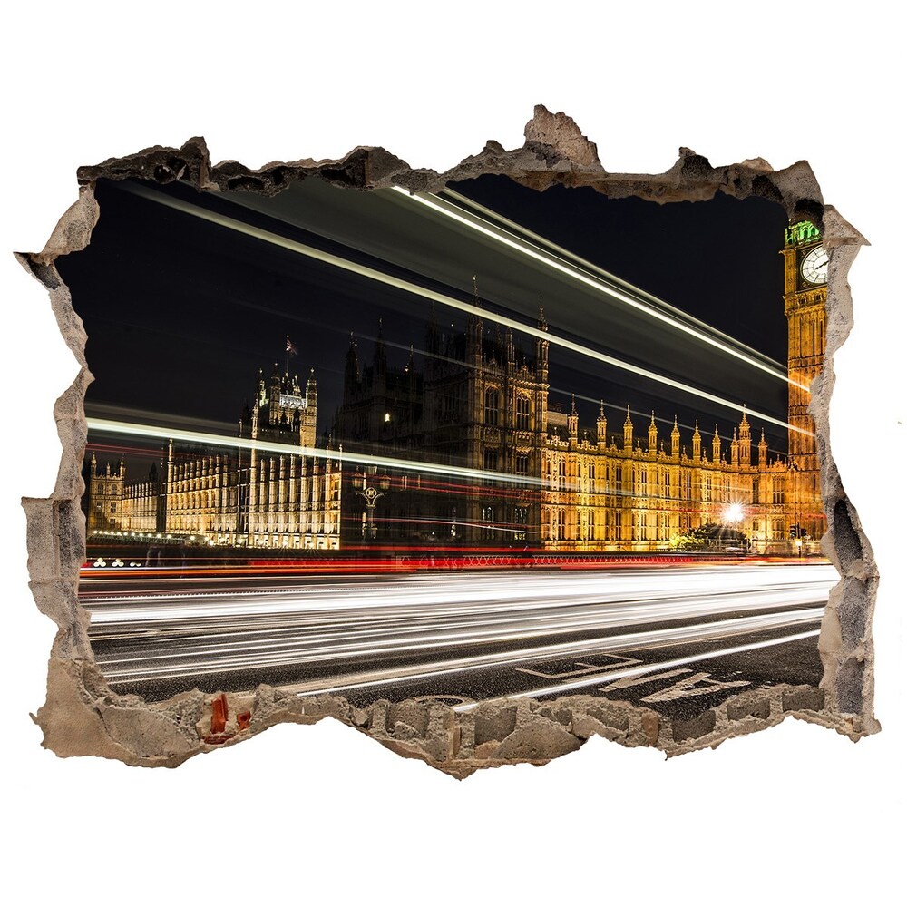 Hole wall sticker Big Ben London