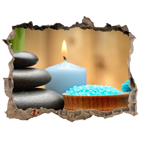 Hole wall sticker Relaxing spa corner