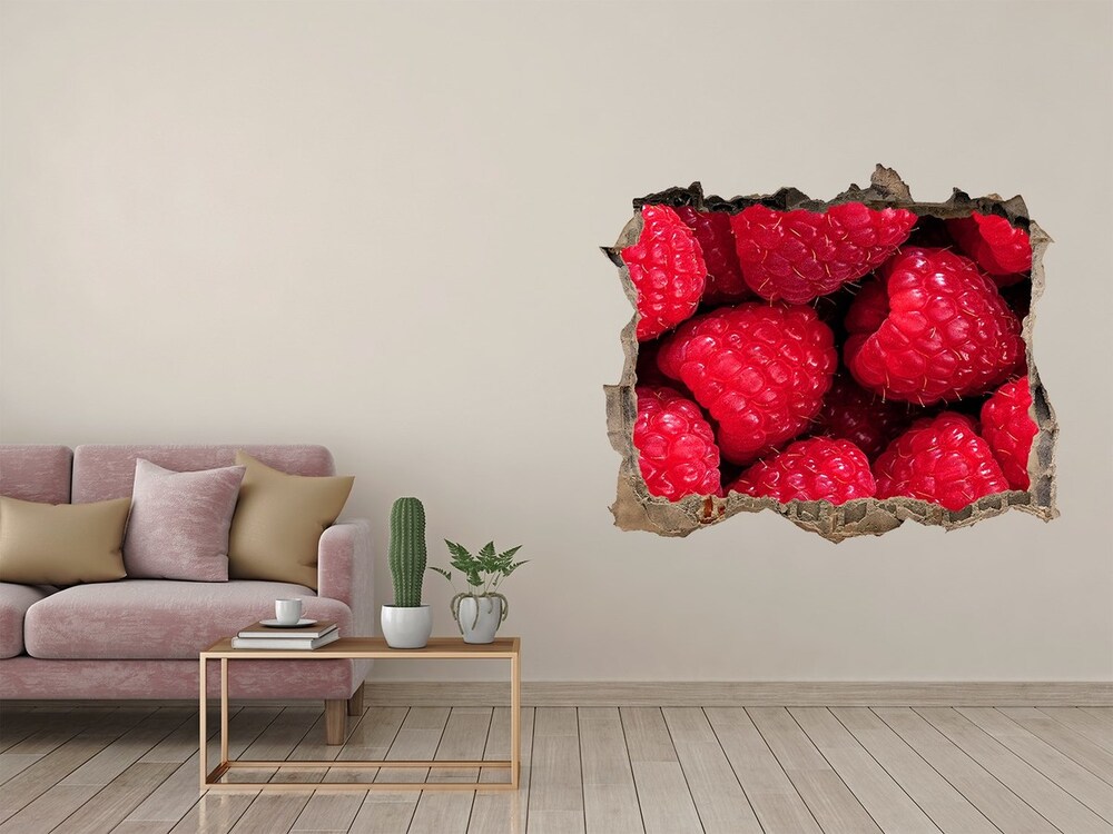 Hole in the wall sticker Raspberry veneer