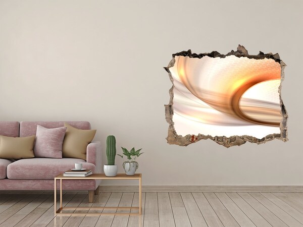 3D wall hole wallpaper Modern interior design