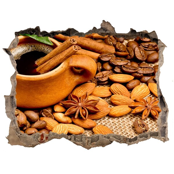 Hole wall sticker A coffee feast at a hole in the wall