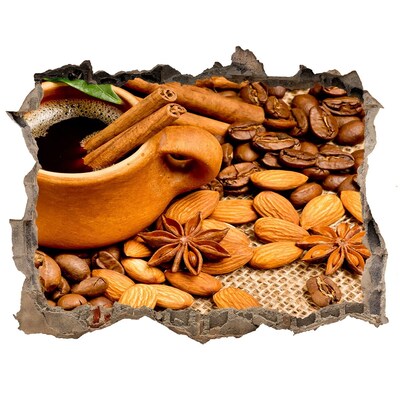 Hole wall sticker A coffee feast at a hole in the wall