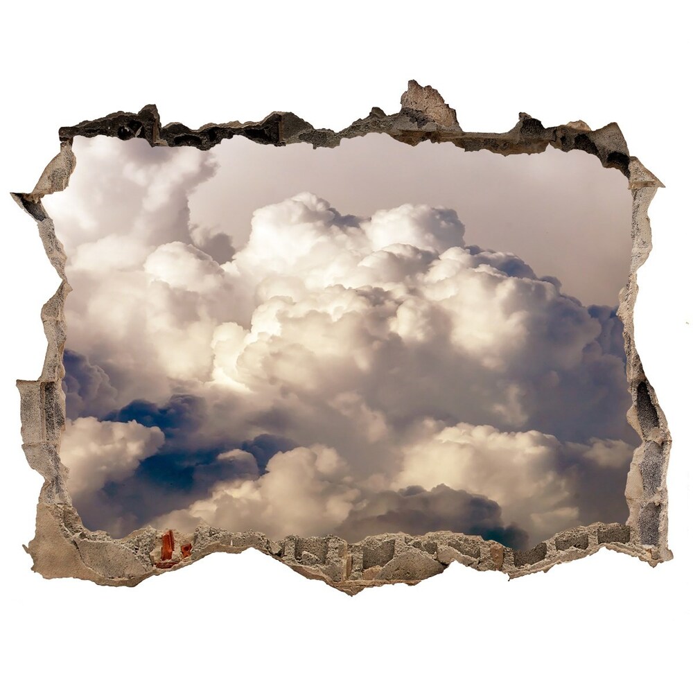 Hole in the wall decal Clouds in the sky