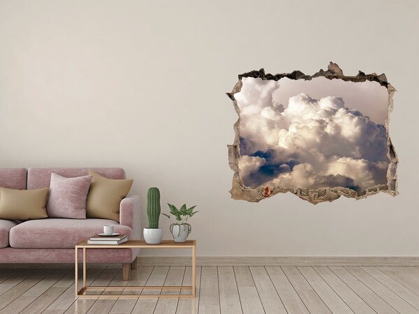 Hole in the wall decal Clouds in the sky