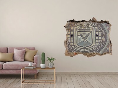 Hole wall sticker Sopot – Municipal Sewer Cover