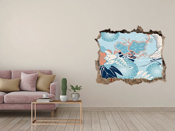 3D wall hole The underwater world of corals