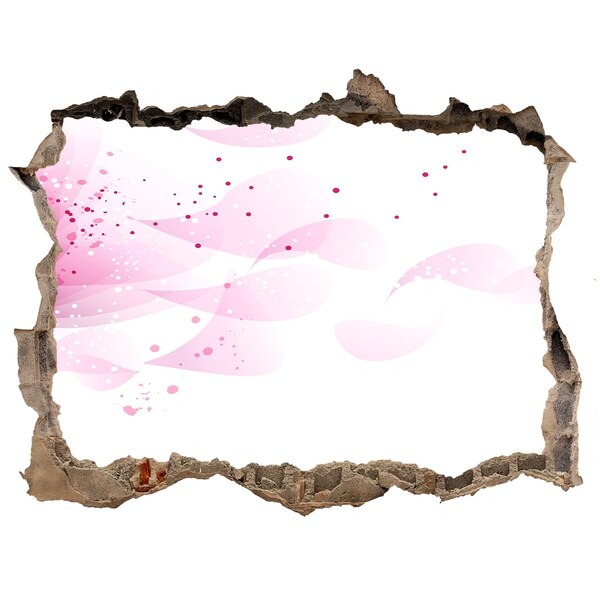 Hole wall sticker Pink flower