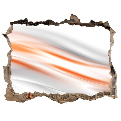 3D wall hole Futuristic landscape