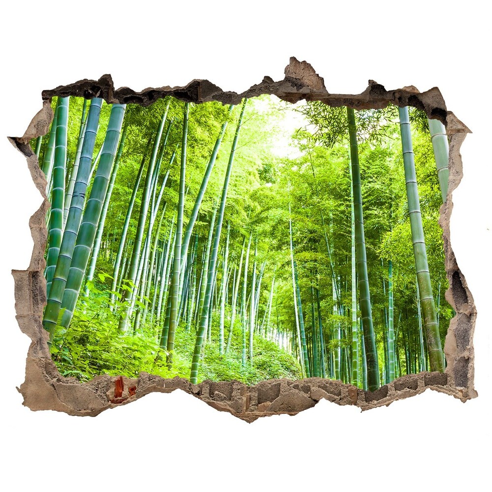 Hole wall sticker Bamboo forest