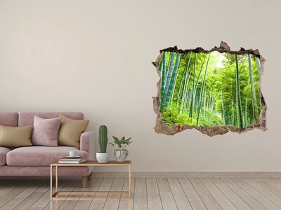 Hole wall sticker Bamboo forest