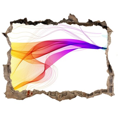 Hole in the wall sticker A colorful burst of energy