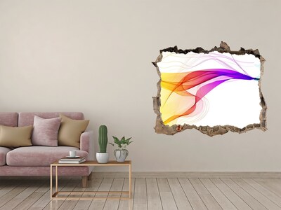 Hole in the wall sticker A colorful burst of energy
