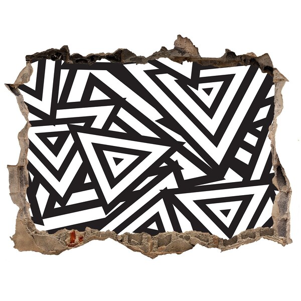Hole in the wall sticker Abstract geometric patterns