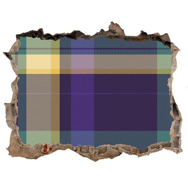 3D wall hole Checkered pattern on the wall