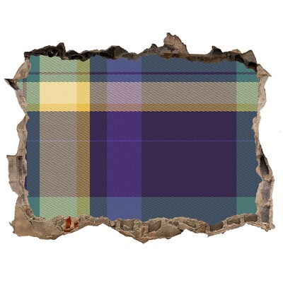 3D wall hole Checkered pattern on the wall