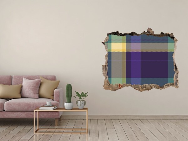 3D wall hole Checkered pattern on the wall
