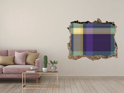 3D wall hole Checkered pattern on the wall