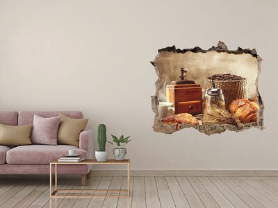 3D wall hole Breakfast