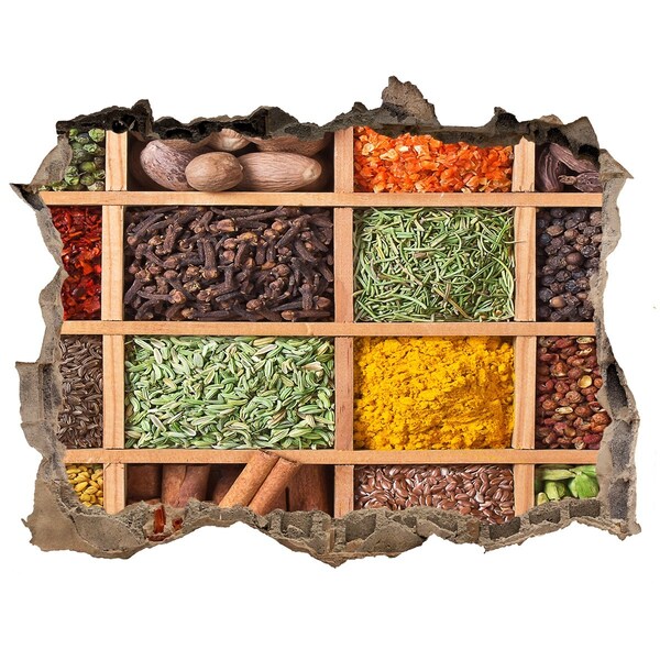 Hole wall sticker Spices and herbs