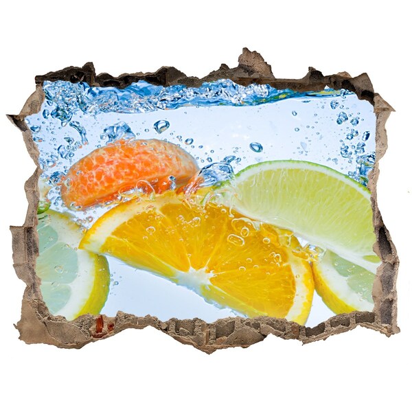 Hole in the wall decal A refreshing fruity shot