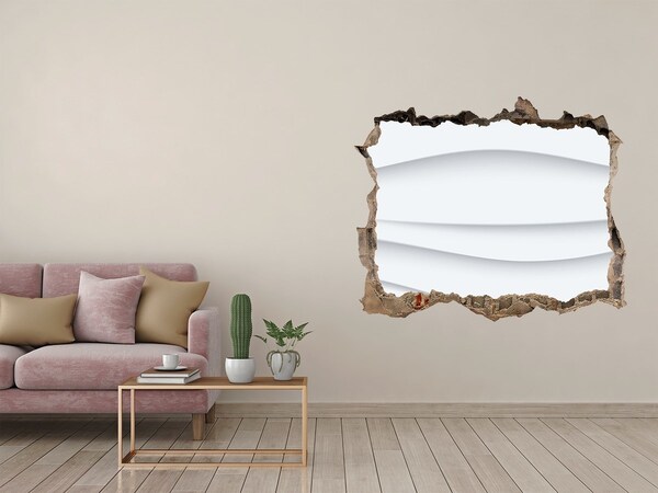 Hole in the wall decal Wave abstraction