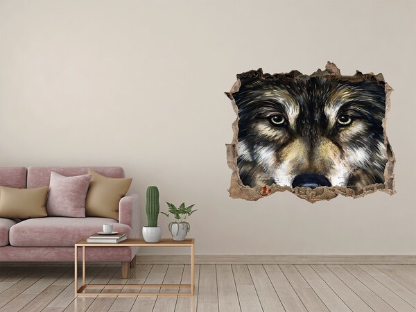 Hole in the wall sticker Wolves